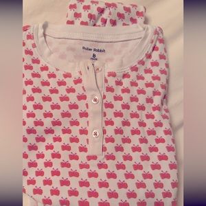 Gently used Roller Rabbit butterfly pj set